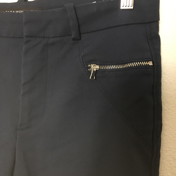 Zara Woman Skinny Pants Zipper Details Size Small - Picture 5 of 6